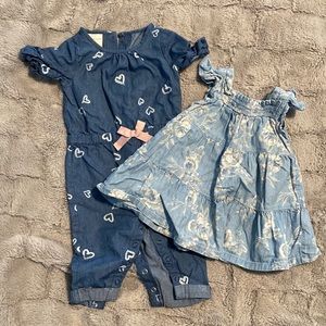 Chambray Pants Romper & Dress